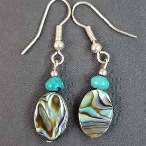 Abalone Design Earrings